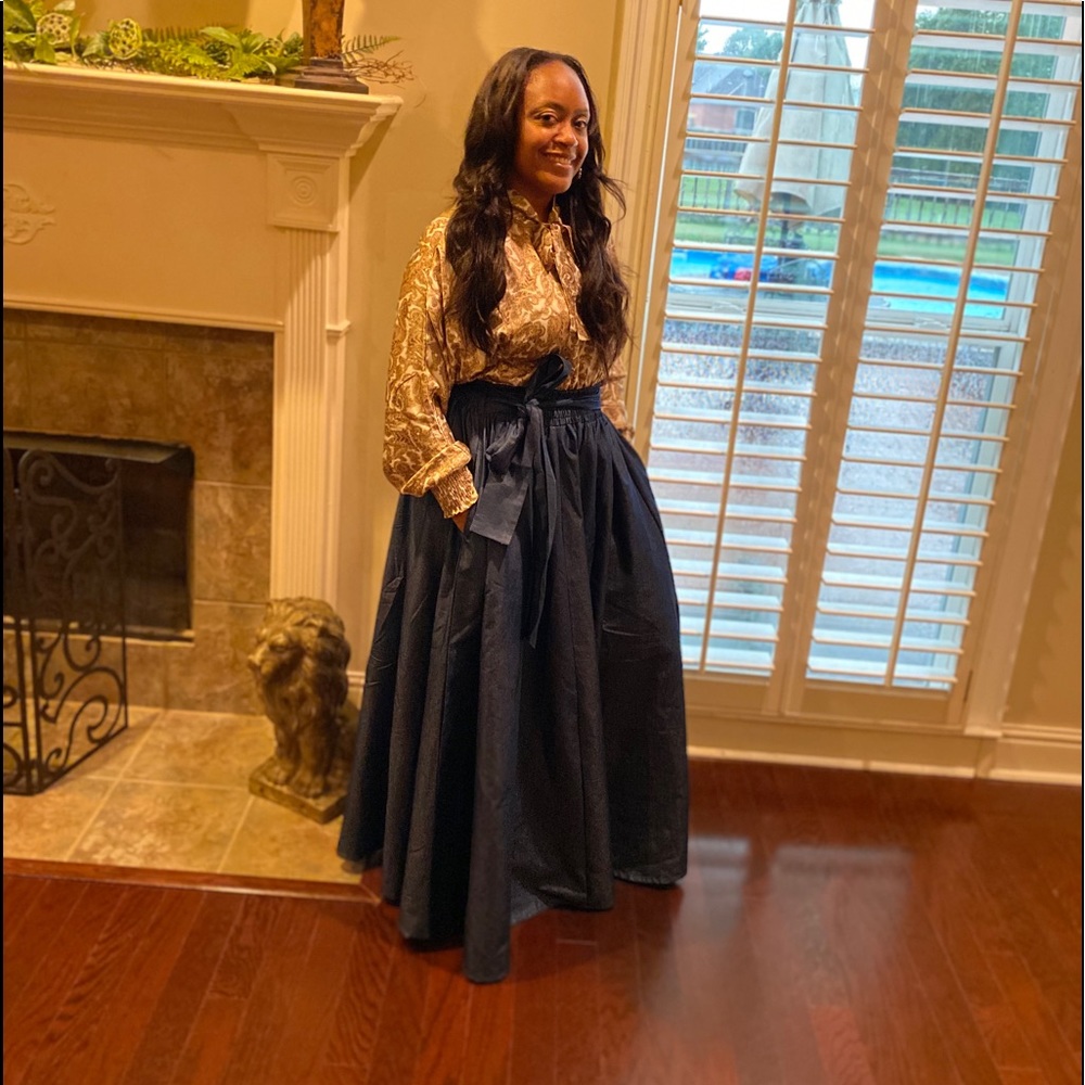 Denim Maxi Skirt
